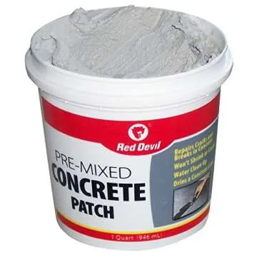 Red Devil 0644 Pre-Mixed Concrete Patch, 1 Quart, Pack of 1, Gray
