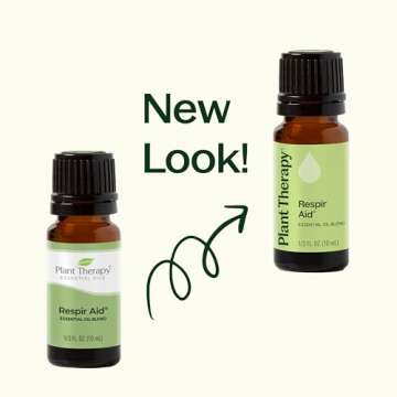 Plant Therapy Respir Aid Essential Oil Blend 30 mL (1 oz) 100% Pure, Undiluted, Natural Aromatherapy, Therapeutic Grade