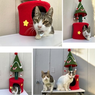 YITAHOME Christmas Cat Tree Tower - 32" Indoor Fun