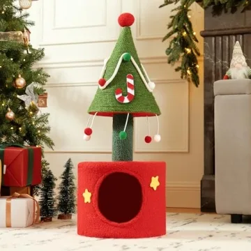 YITAHOME Christmas Cat Tree Tower - 32" Indoor Fun