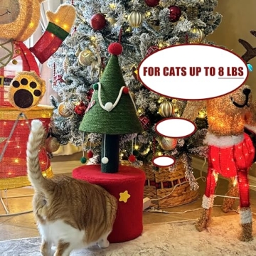 YITAHOME Christmas Cat Tree Tower - 32" Indoor Fun