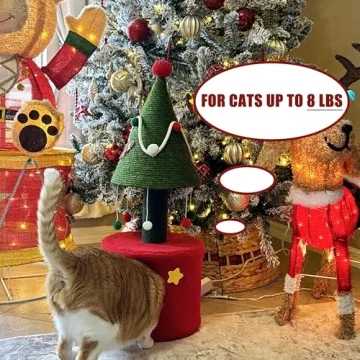 YITAHOME Christmas Cat Tree Tower - 32" Indoor Fun