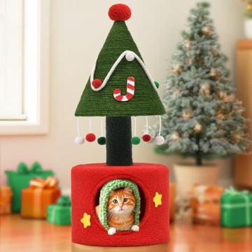 YITAHOME Christmas Cat Tree Tower - 32" Indoor Fun
