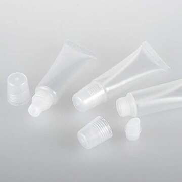 BlingKingdom 6pcs Refillable Lip Gloss Tubes for Travel