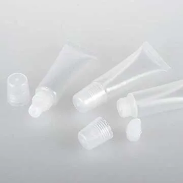 BlingKingdom 6pcs Refillable Lip Gloss Tubes for Travel