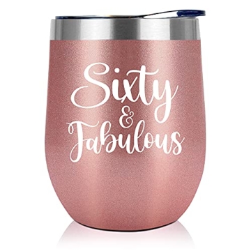 Unique 1964 60th Birthday Gifts for Women - NewEleven Wine Tumbler
