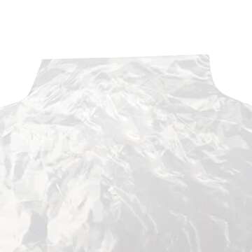 SINJEUN 100 Pack 40 x 24 Inch Clear Clothing Dust Cover Garment Bags Dustproof Hanging Clothes Suit 160 Gauge Transparent Suit Bag, Dry Ceaner Bags for Dry Cleaner, Home Storage, Travel, Clothes