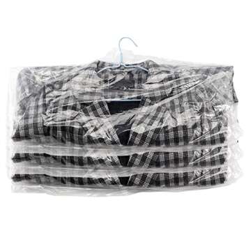 SINJEUN 100 Pack 40 x 24 Inch Clear Clothing Dust Cover Garment Bags Dustproof Hanging Clothes Suit 160 Gauge Transparent Suit Bag, Dry Ceaner Bags for Dry Cleaner, Home Storage, Travel, Clothes