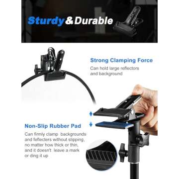 Buy Selens Reflector Clamp Holder with Speedlite Compatibility