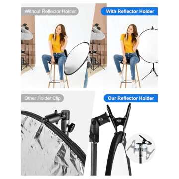 Buy Selens Reflector Clamp Holder with Speedlite Compatibility