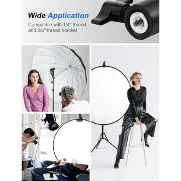 Buy Selens Reflector Clamp Holder with Speedlite Compatibility