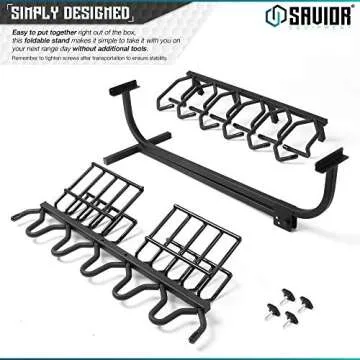 Durable Savior Equipment Mobile Firearm Rack for Gun Storage