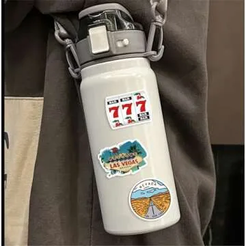 50PCS Nevada Stickers Las Vegas Stickers Pack, Travel Aesthetic Vinyl Waterproof Sticker Decals for ...