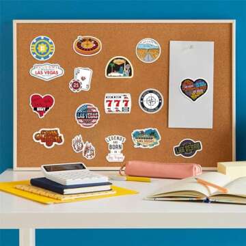 50PCS Nevada Stickers Las Vegas Stickers Pack, Travel Aesthetic Vinyl Waterproof Sticker Decals for Water Bottle,Skateboard,Laptop,Journal,Car Gifts for Kids Teens Adults for Party Supply Reward