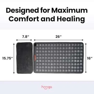 Red Light Therapy Acupressure Mat with Heat & 144 LEDs