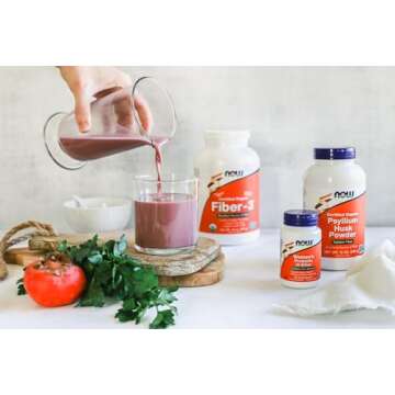 NOW Foods Supplements, Psyllium Husk Powder, Non-GMO Project Verified, Soluble Fiber, 12-Ounce
