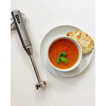 Cuisinart Electric Hand Blender & Mixer, EvolutionX Cordless Rechargeable, Gray/Black, RHB-100,Dark Grey