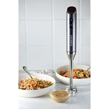 Cuisinart Electric Hand Blender & Mixer, EvolutionX Cordless Rechargeable, Gray/Black, RHB-100,Dark Grey