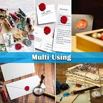 PAXCOO 624Pcs Wax Seal Beads Set for Crafting