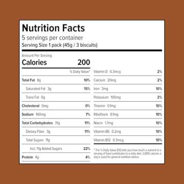 Sweet Loren's Vegan Breakfast Biscuits | Chocolate | 4g Protein, 19g Whole Grains | Plant Based, Glu...