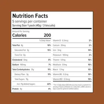 Sweet Loren's Vegan Breakfast Biscuits | Chocolate | 4g Protein, 19g Whole Grains | Plant Based, Glu...