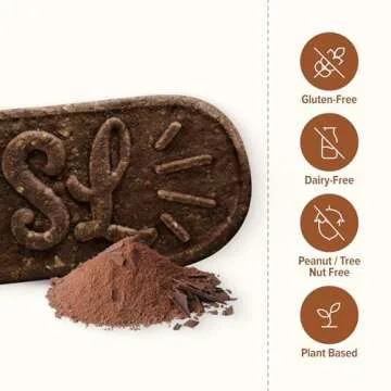 Sweet Loren's Vegan Breakfast Biscuits | Chocolate | 4g Protein, 19g Whole Grains | Plant Based, Gluten Free, Dairy Free, Nut Free Snacks | 3 Pack (15 Total Biscuits, 1.6 ounce each)