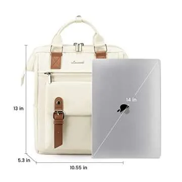 LOVEVOOK Mini Backpack for Women, Small Backpack Purse Cute Daypacks Stylish Bags for Shopping, Work, Dating, White-Brown