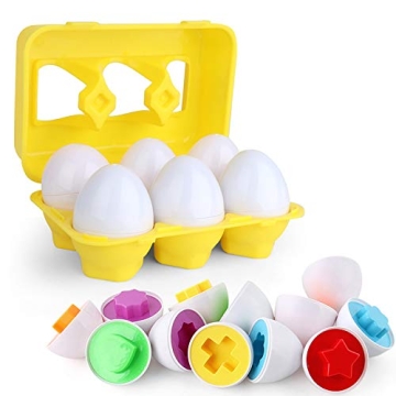 Educational Toddler Toy - Color Matching Egg Set for Kids, Easter Gift