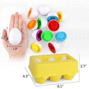 Educational Color Matching Egg Set for Toddlers Easter Gift