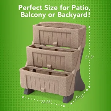 Simplay3 3-Level Multi Tiered Planter for Versatile Gardening