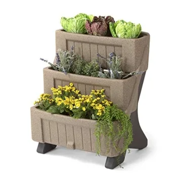 Simplay3 3-Level Multi Tiered Planter for Versatile Gardening