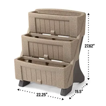 Simplay3 3-Level Multi Tiered Planter for Versatile Gardening