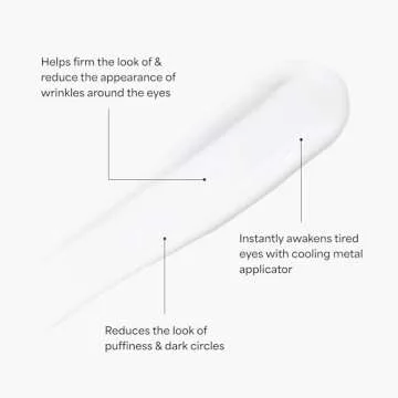 TULA Skin Care Instant De-Puff Eye Renewal Serum - Dark Circles Under Eye Treatment, Reduce Puffines...