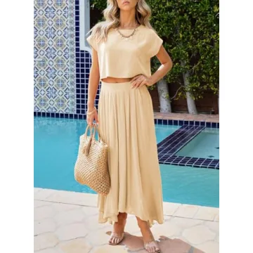 Dokotoo 2 Piece Summer Dress Sets for Women Comfort