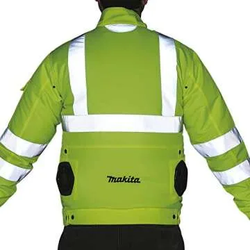 Makita DFJ214ZM 18V LXT® Lithium-Ion Cordless High Visibility Fan Jacket, Jacket Only (M)