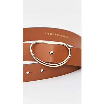 Lizzie Fortunato Women's Wide Georgia Belt in Tan for Elegance