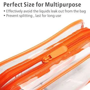 PACKISM TSA Approved Clear Makeup Bag - Travel Ready