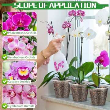 FUIJOL Orchid Pots with Holes for Repotting 8 Pack, 4 5 6 7 Inch Clear Pots for Orchids with Drainage Indoor Outdoor, Plastic Flower Plant Pot Indoor Outdoor, Slotted Orchids Planter (7 Inch)