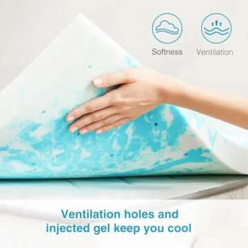 Mattress Topper, Twin XL Cooling Memory Foam Bed Toppers, 3 Inch Soft Mattress Pads for Sleeper Sofa, RV, Camper, CertiPUR-US Certified