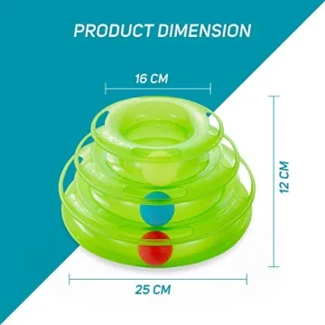 3 Level Tower Tracker: Interactive Toy for Cats and Kittens