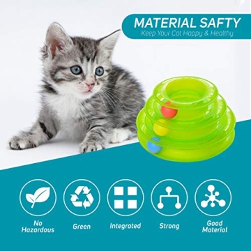 3 Level Tower Tracker: Interactive Toy for Cats and Kittens
