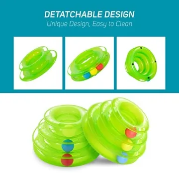 3 Level Tower Tracker: Interactive Toy for Cats and Kittens