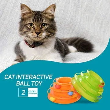 3 Level Tower Tracker: Interactive Toy for Cats and Kittens