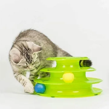 3 Level Tower Tracker: Interactive Toy for Cats and Kittens