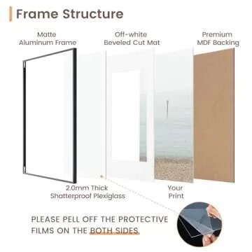 Elegant Fun Memories 20x20 Black Frame for Every Occasion