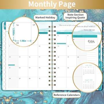 2024-2025 Planner - Academic Planner 2024-2025, Jul.2024 - Jun.2025, 8.5'' X 6.4'', Planner 2024-2025 Daily Weekly and Monthly, 12 Monthly Tabs