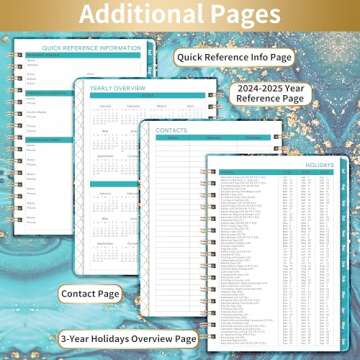 2024-2025 Planner - Academic Planner 2024-2025, Jul.2024 - Jun.2025, 8.5'' X 6.4'', Planner 2024-2025 Daily Weekly and Monthly, 12 Monthly Tabs