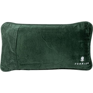 FURBISH Christmas Pillow - Merry Tipsy Needlepoint Decorative Throw Pillow, Christmas Decor, Handmade Holiday Pillow for Couch & Bed, Aesthetic Room Decor, 8" x 14"