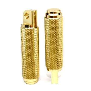 Speed Dealer Customs Premium Brass Flip Foot Pegs for Harley Bobber or Chopper