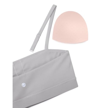 CRZ YOGA Women's Adjustable Padded Sports Bra for Yoga